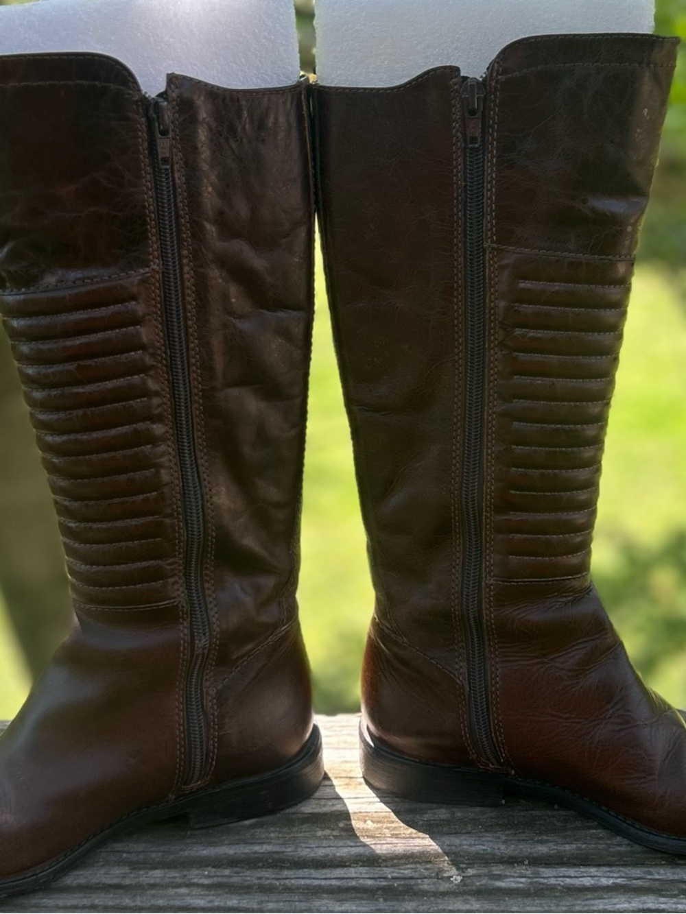 Carlos Satana MOMENTUM 6½M‎ Riding Boots Leather Western Sz 6.5 Knee High - Picture 3 of 10
